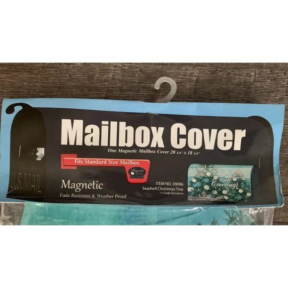 Magnetic Mailbox Cover Seashells, Ocean,Christmas Theme By Magnolia Garden NIB - Picture 2 of 8